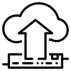 upload line icon