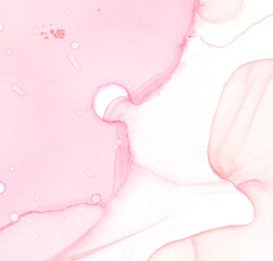 Obraz na płótnie Canvas Alcohol Ink Texture. Art Light Abstract Design.