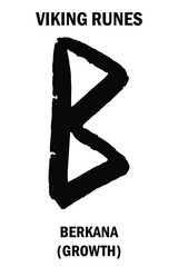 Isolated runic rune. Futhark. Hand drawn art element. Scruffy style. Ancient occult and magic symbols. Viking letters. Amulet. Vector EPS 10. 