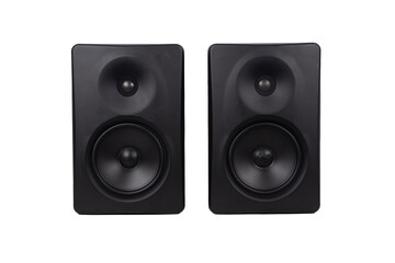 Fototapeta premium music audio speaker columns isolated on a white background