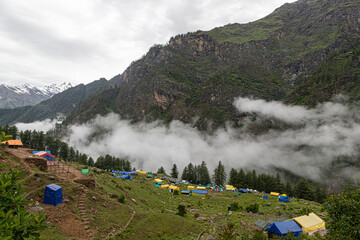 landscape view of himalyan mountains.