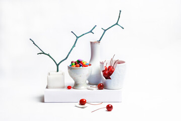 A still-life image using common objects from day to day life. 