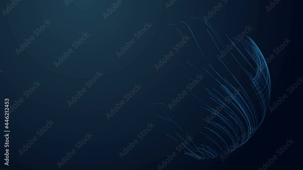  abstract technology flow big data seamless loop. digital data flow transfer. block chain technology 