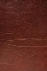 Crampled brown leather surface