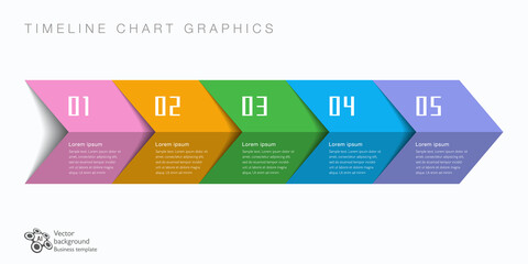 Timeline  graphics. Design element. flow chart.