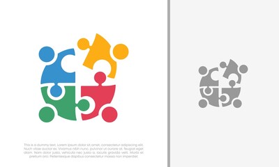 Global Community Logo Icon Elements Template. Community human Logo template vector. Community health care. Abstract Community logo.