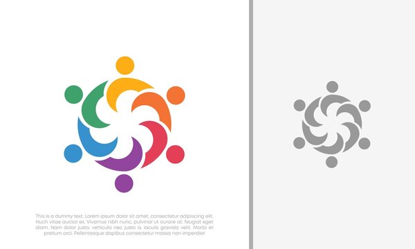 Global Community Logo Icon Elements Template. Community human Logo template vector. Community health care. Abstract Community logo.