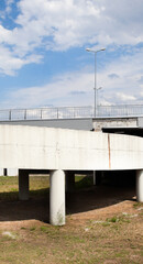 The ramp of the grade-separated road junction.