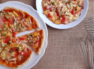 pizza with vegetables