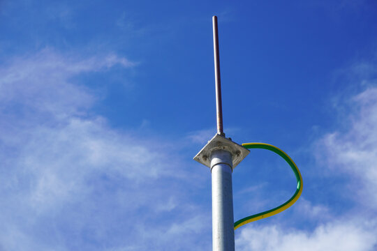 Thunder Arrester Lightning Protection System At Oil And Gas Plant