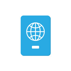 Passport vector icon isolated. Travel concept