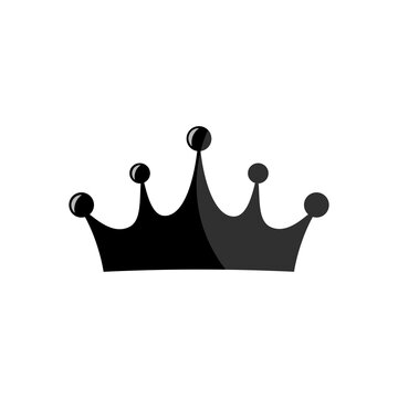 King crown vector icon on white background
