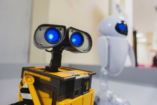 Cherkasy, Ukraine - January 08,2019: Managed Robot WALLE