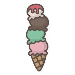 tower scoops icecream
