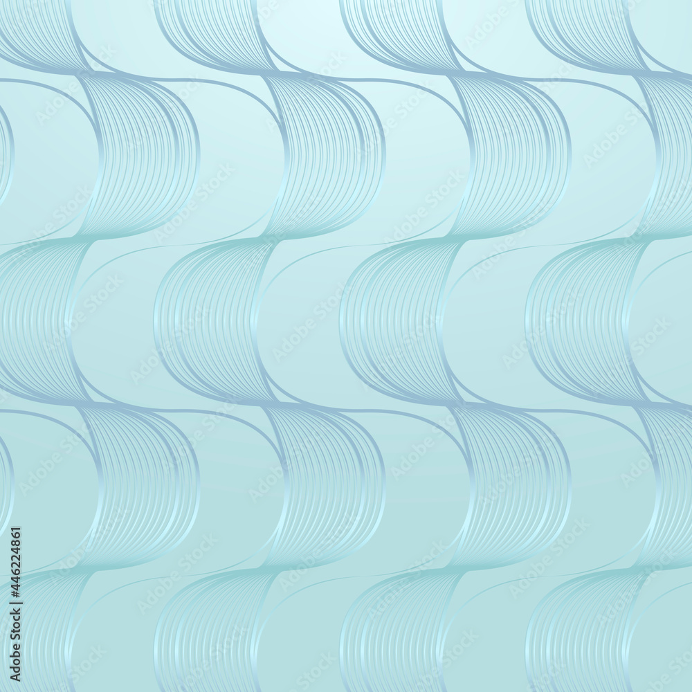 Poster seamless shiny blue wave abstract patterned background design resource vector