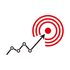 goal icon vector illustration sign