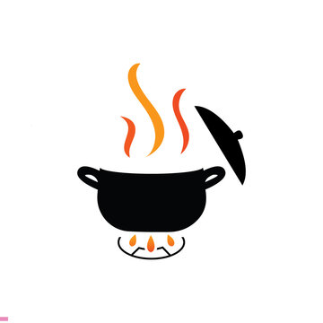 Cooking Pot Logo Design for Business And Company.
