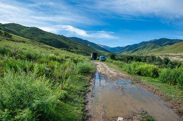 apiary in the mountains
