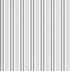 Herringbone stripes pattern vector in grey and white. Seamless textured vertical lines for shirt, dress, shorts, blouse, other modern spring summer autumn winter fashion textile design.