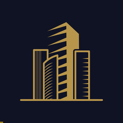 Obraz premium Real estate Logo Design Template For Business And Company
