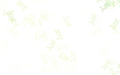 Light Green, Yellow vector template with artificial intelligence structure.