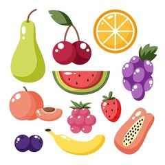 Flat Fruit Collection_11