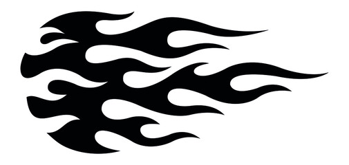 Tribal flame graphic motorcycle and car decal and airbrush stencil. Ideal for car decal, sticker, airbrush stencil and even tattoos.