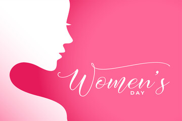 International Womens Day Illustration With Woman Face