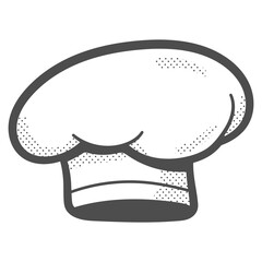 Chef hat vector cartoon illustration isolated on a white background.