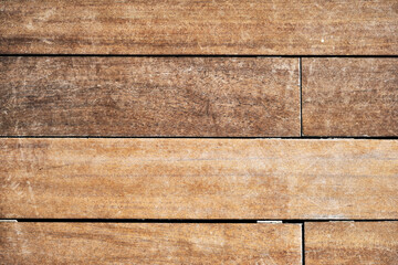 Old, weathered, rustic brown wooden table texture