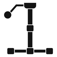 Camera stabilizer icon simple vector. Video gimbal
