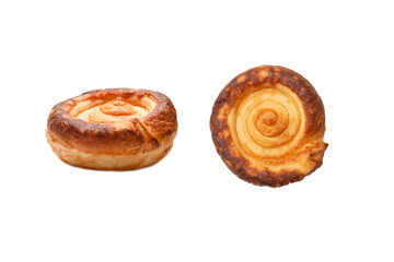 Tasty puff isolated on a white background.