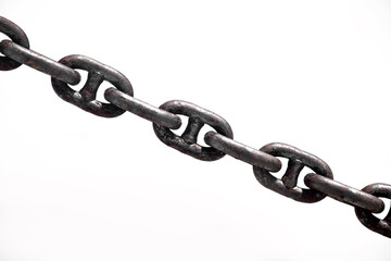 Iron Chain on white background