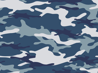 Camouflage seamless pattern from spots. Print on fabric on textiles. Vector illustration