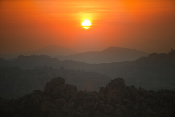 Obraz premium Sunrise in the mountains