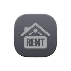 Home Rent Sign - Sticker