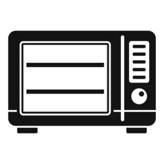 Fototapeta premium Old microwave icon simple vector. Electric convection oven