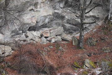 Rocks in the mountains