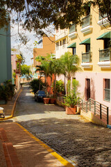 Obraz premium street in the town