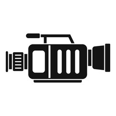 Capture camera icon simple vector. Video camcorder