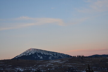 Obraz premium sunrise over the mountains