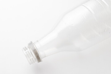 plastic bottle on a white background