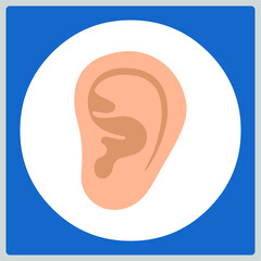 Vector illustration for Ear EPS10