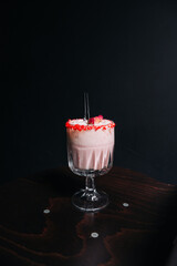dessert with strawberry