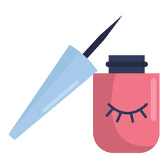 A flat icon of eyeliner. Vector illustration on a white background.