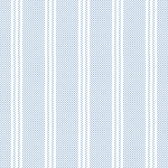 Stripe pattern textured vector in light blue and white. Seamless vertical pixel background lines for spring summer dress, shirt, blouse, other modern everyday casual fashion textile print.