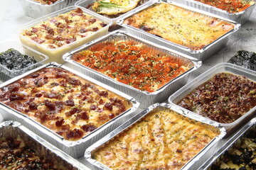 Assorted baked sushi