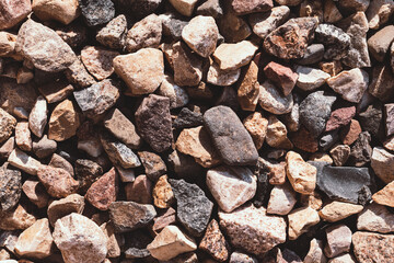 Crushed stone background