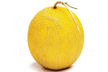 yellow melons on a white background