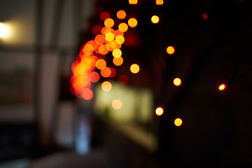 Abstract background made of light bokeh